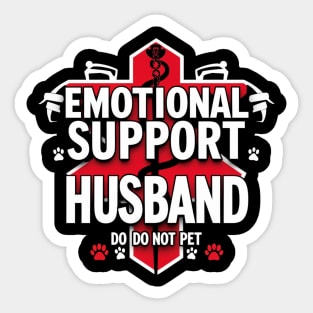 Emotional-Support-Husband-Do-Not-Pet Sticker